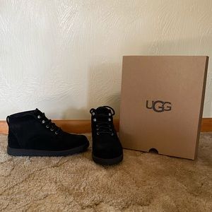 UGG black short tie up boot. Size 7.5